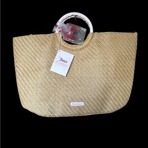 Juicy Couture Beige Woven Tote